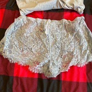 Adore me pajama set . Baby blue in color . Brand new with tags